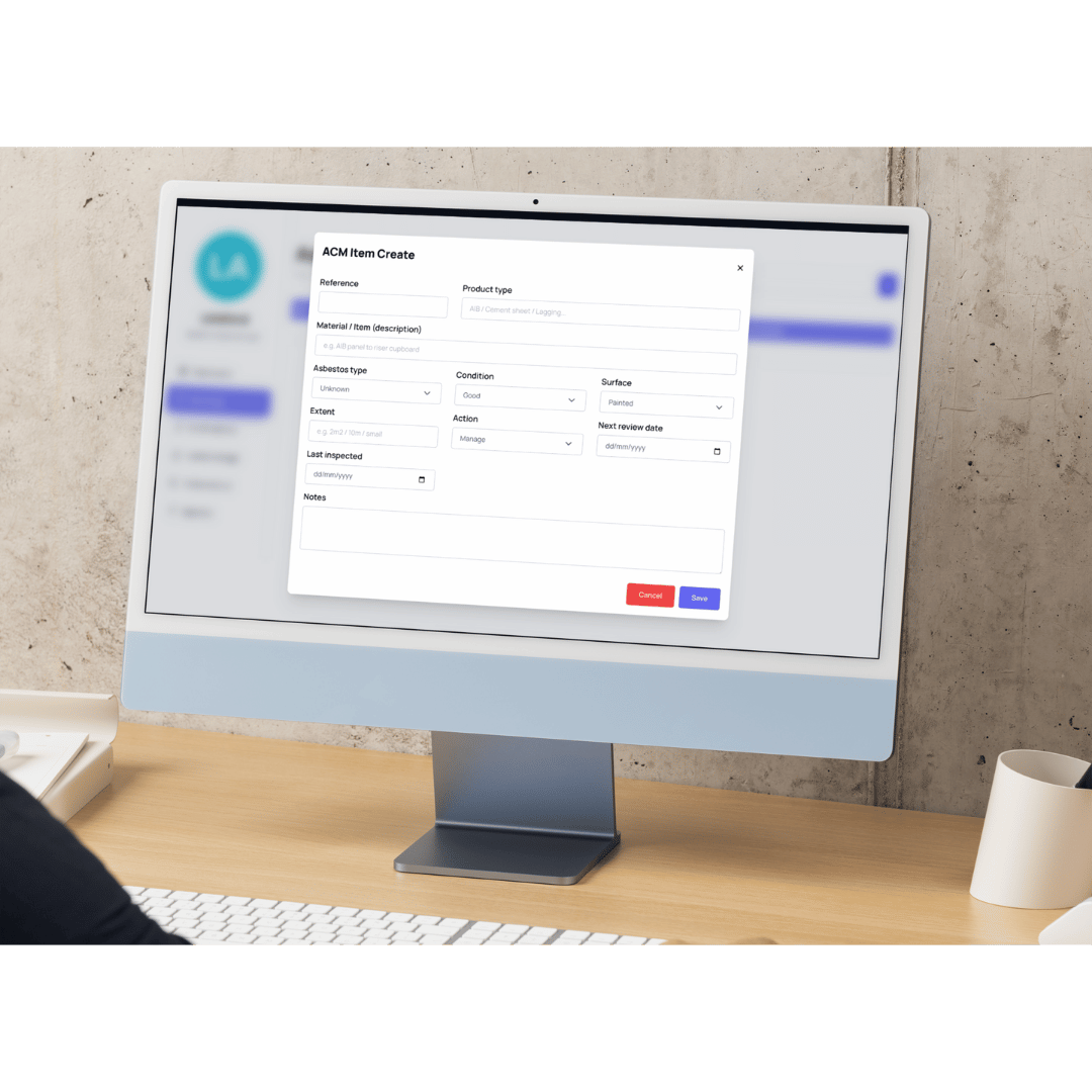 Asbestos Register Features