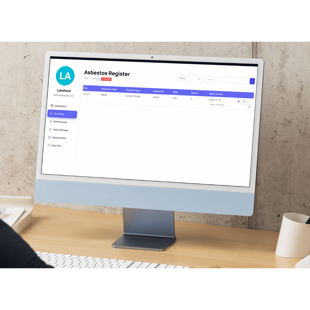 Asbestos Register Features