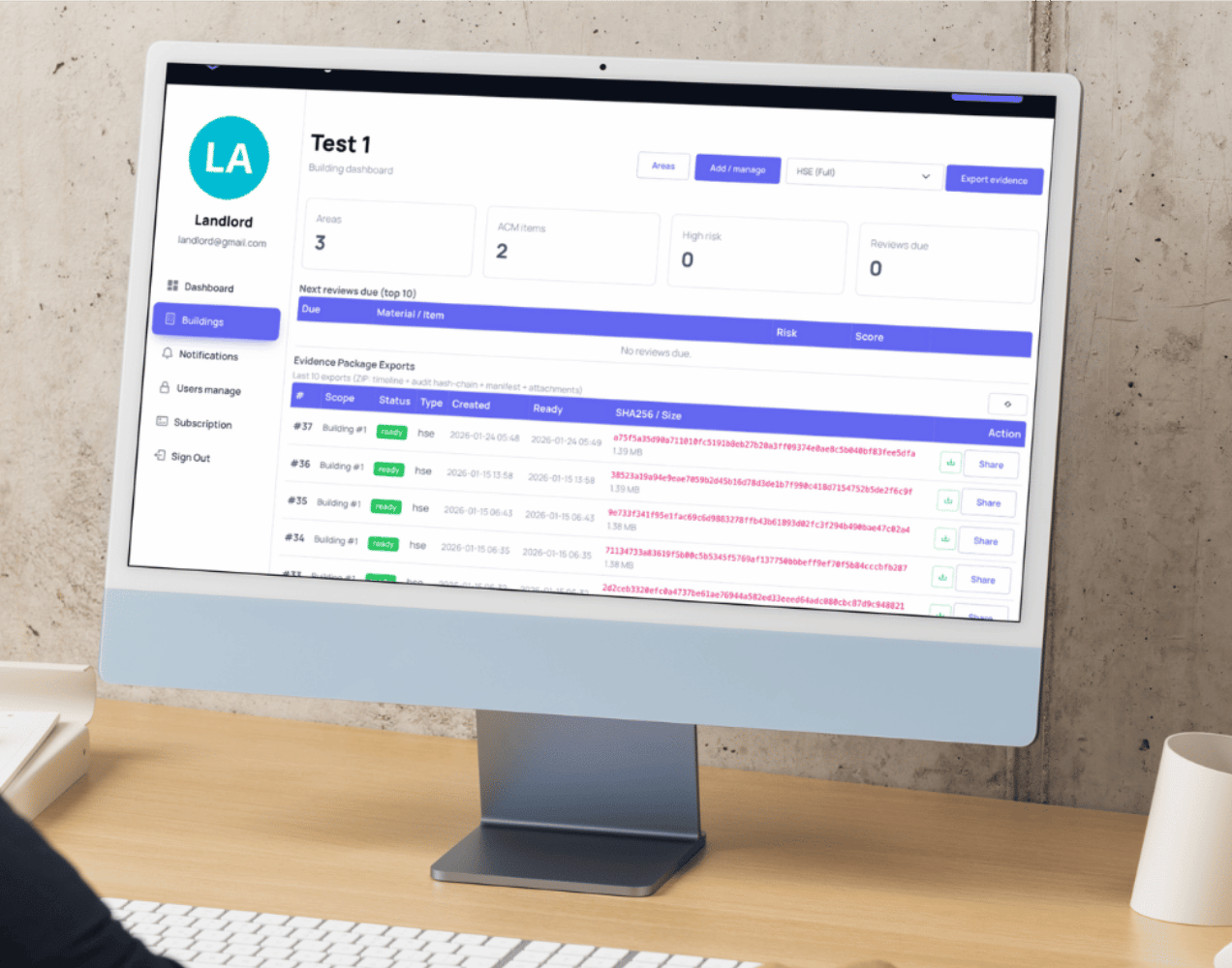 Asbestos Register Software